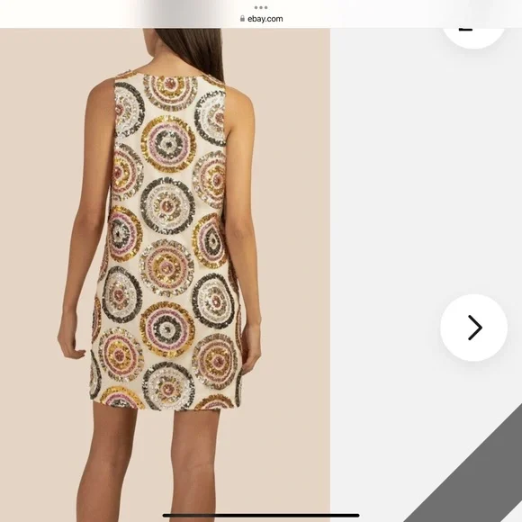 Sequined Trina Turk Party Dress - Picture 4 of 8